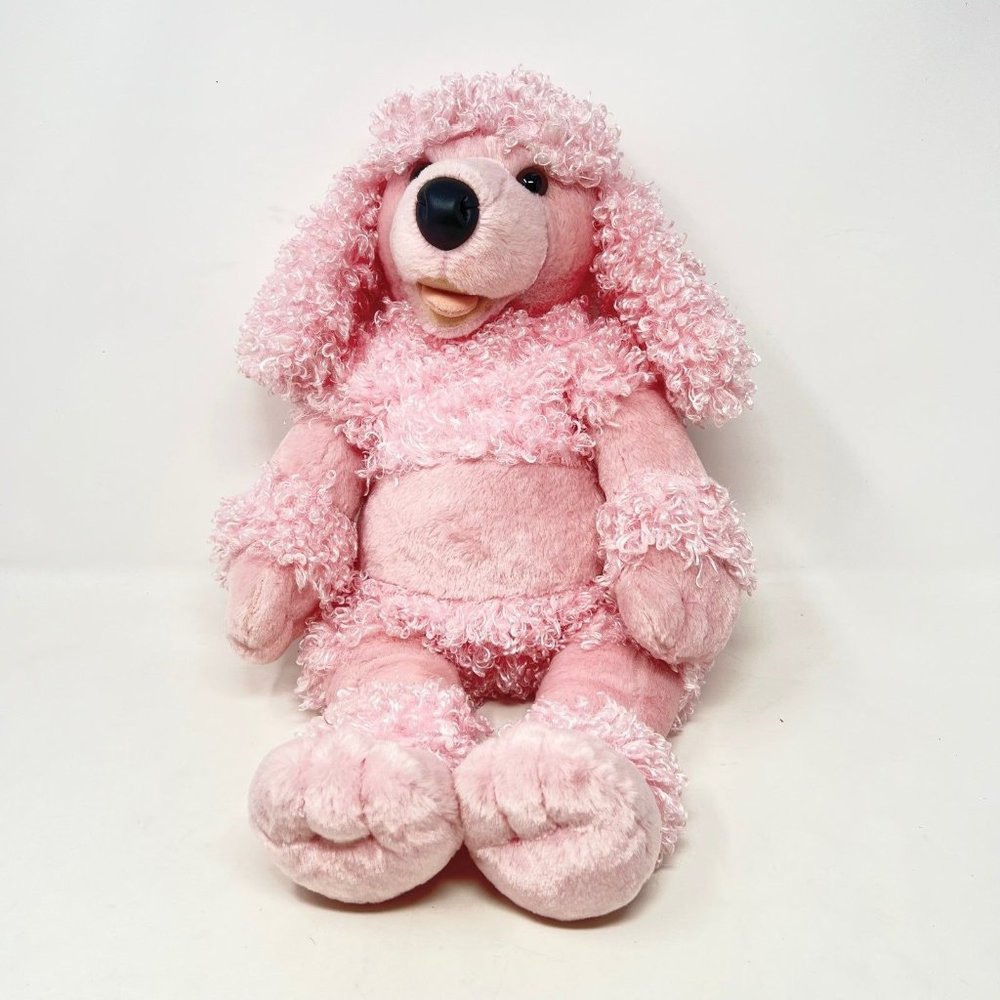 Build-A-Bear‎ Plush Pink French Poodle Weighted Paws 18” Very Good Condition